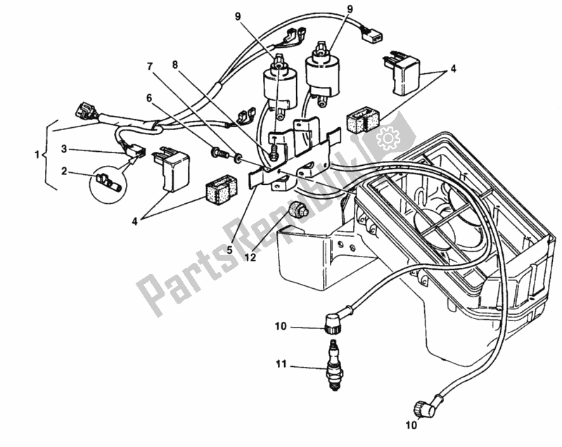 Todas las partes para Encendido De Dispositivos Eléctricos de Ducati Supersport 900 SS USA 1998